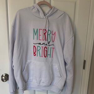 Merry and Bright Graphic Hoodie